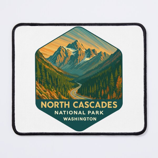 Item preview, North Cascades National Park Retro Sticker designed and sold by Ismeal Von.