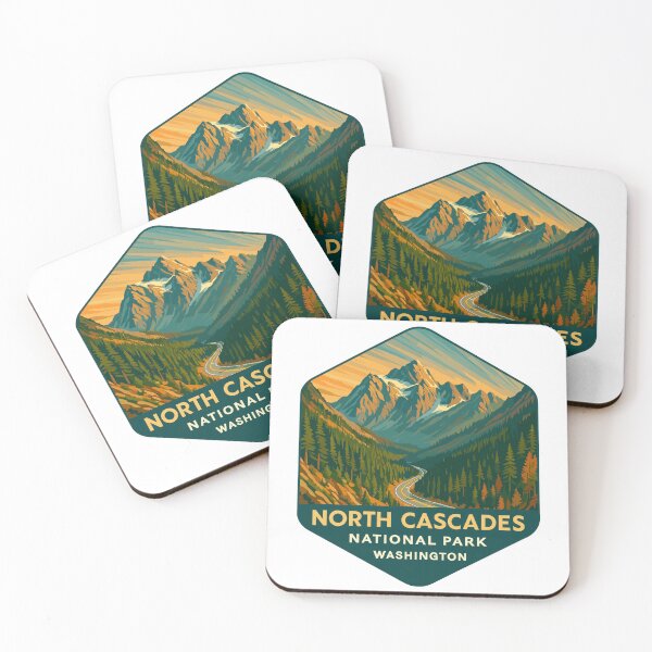 Item preview, North Cascades National Park Retro Sticker designed and sold by Ismeal Von.