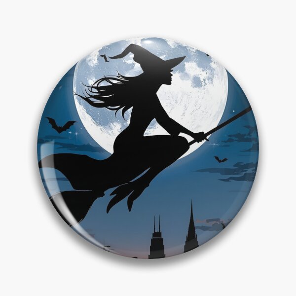 Item preview, Midnight Witch Over Enchanted Skyline designed and sold by ChicTrendz.