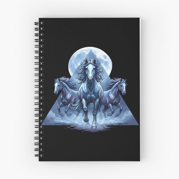 Item preview, Three Horse Moon – Funny Majestic Horses Under Full Moon Meme T-Shirt designed and sold by MinimalMyth.