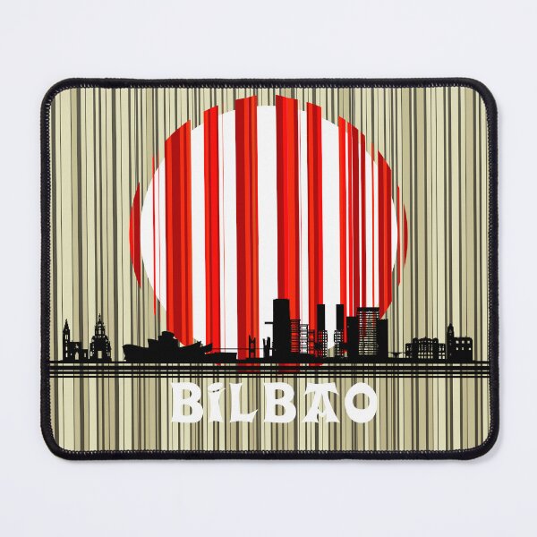 Item preview, SKYLINE of Bilbao circle WITH stripes designed and sold by AlbertoRuiZ.