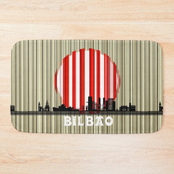 Item preview, SKYLINE of Bilbao circle WITH stripes designed and sold by AlbertoRuiZ.