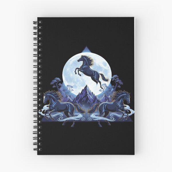 Item preview, Three Horse Moon – Funny Majestic Horses Under Full Moon Meme T-Shirt designed and sold by MinimalMyth.