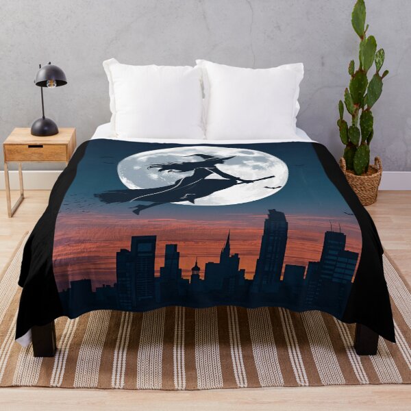 Item preview, Celestial Witch Flight Over City Lights designed and sold by ChicTrendz.