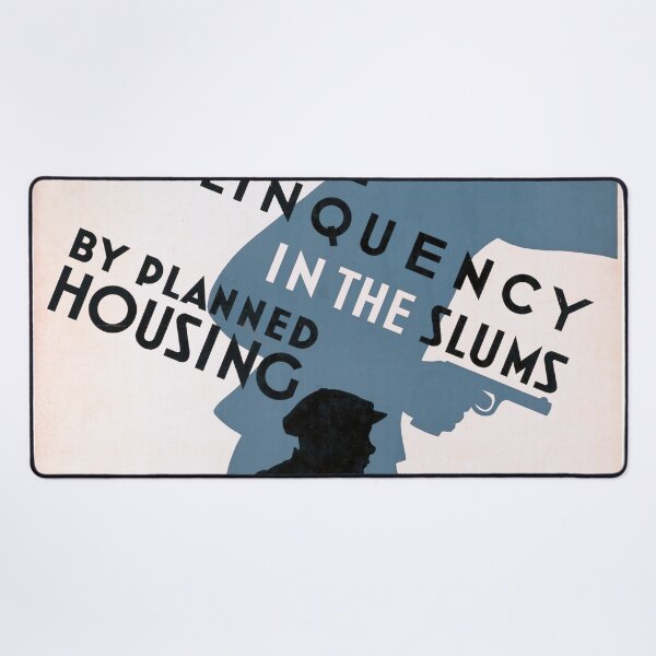 Item preview, Vintage WPA Art Poster | Federal Art Project | Cure Juvenile Delinquency | Planned Housing | 1930s Propaganda Print designed and sold by artofuniverse.