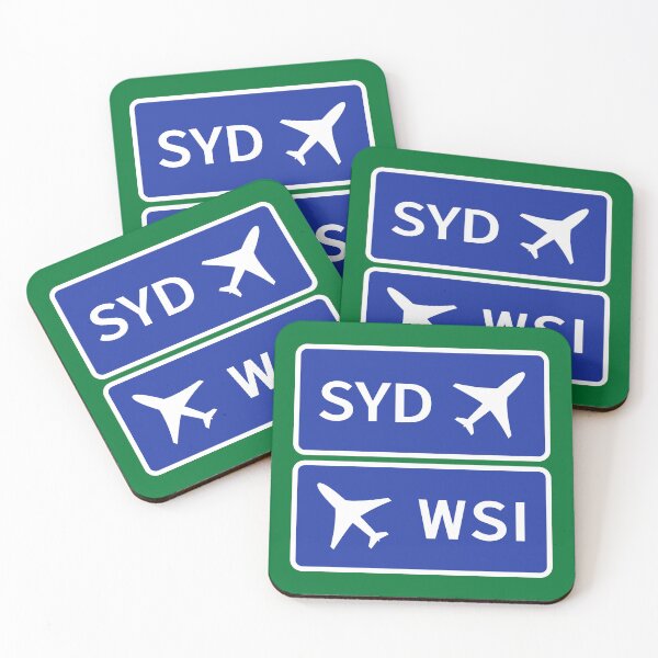 Item preview, Sydney + Western Sydney Airport sign designed and sold by Wonderbouy.