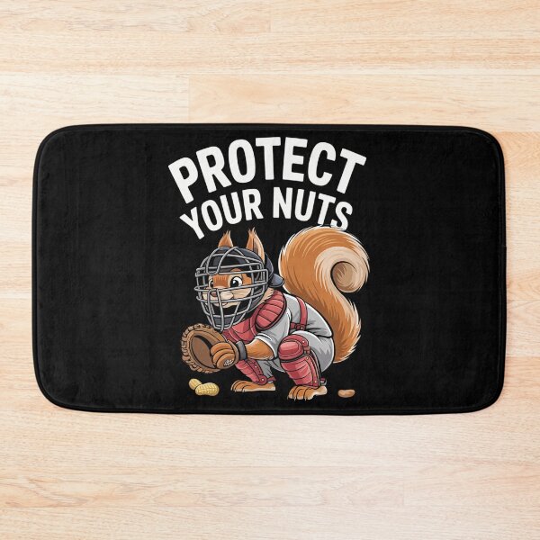 Item preview, Funny Squirrel Lovers Baseball Catcher Animal designed and sold by blueyeeti.