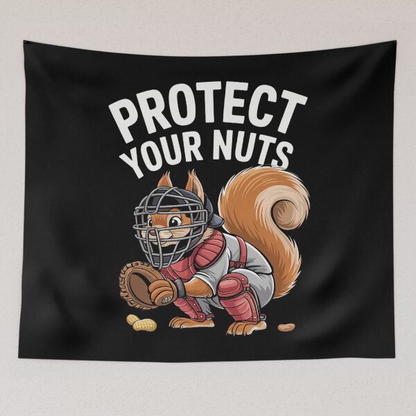 Item preview, Funny Squirrel Lovers Baseball Catcher Animal designed and sold by blueyeeti.