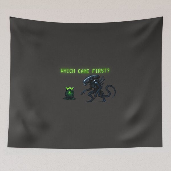 Item preview, Which Came First | Xeno or Egg? designed and sold by GemWerqs.