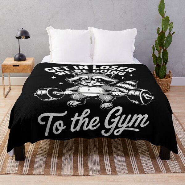 Item preview, Funny Workout Sarcastic Raccoon Gym designed and sold by blueyeeti.