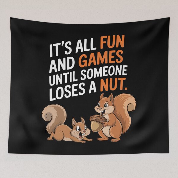 Item preview, Games Squirrel Funny Joke designed and sold by blueyeeti.