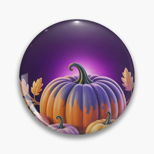 Item preview,  Disney-Style Halloween Pumpkin T-shirt – Magical Gold Lettering with Purple Glow Throw Pillow & Blanket designed and sold by ZyxDes.