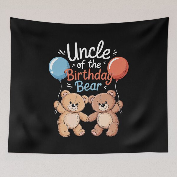 Item preview, Uncle of The Birthday Boy Bear 1st Birthday Party Boy  designed and sold by GGrizeldaRivas.