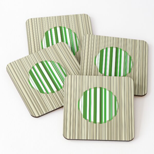 Item preview, GREEN and white Circle of stripes designed and sold by AlbertoRuiZ.