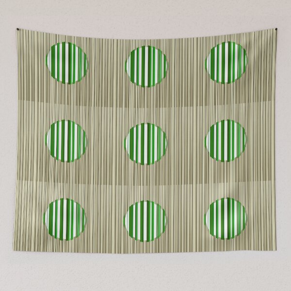 Item preview, GREEN and white Circle of stripes designed and sold by AlbertoRuiZ.