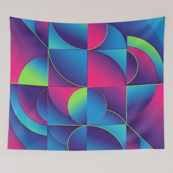 Item preview, Neon Arc Balance designed and sold by Kaleidoscope Print.