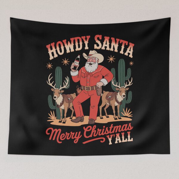 Item preview, Howdy Santa Western Santa Christmas designed and sold by blueyeeti.