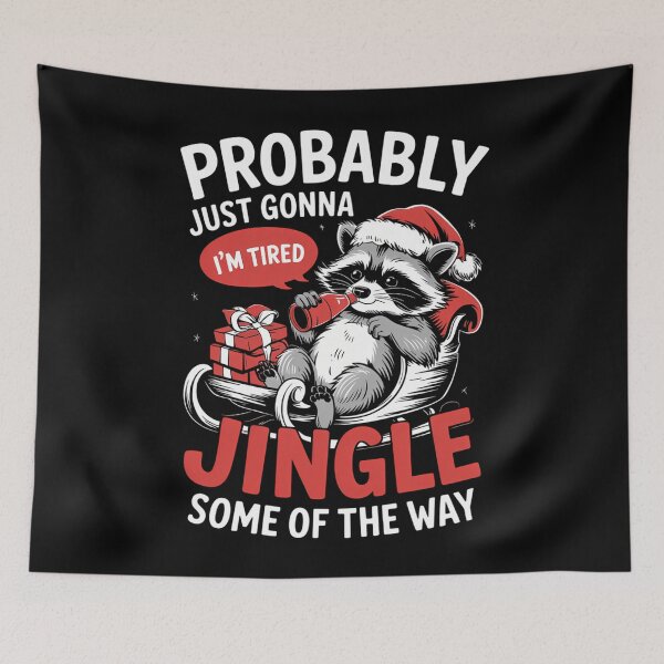 Item preview, Humorous Christmas Funny  raccoon humor designed and sold by blueyeeti.