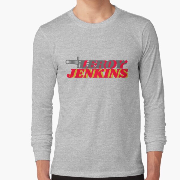 Leroy Jenkins Alt Text Long Sleeve T-Shirt
