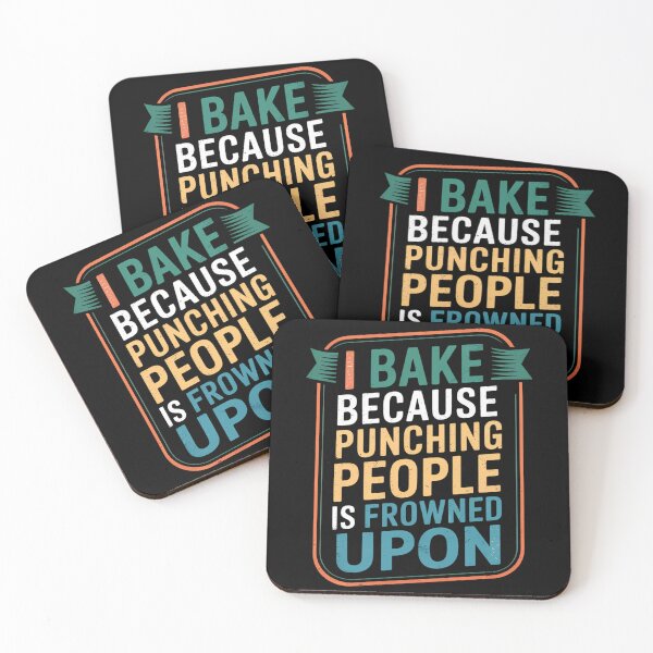 Item preview, I Bake Because Punching People Is Frowned Upon Baking designed and sold by blueyeeti.
