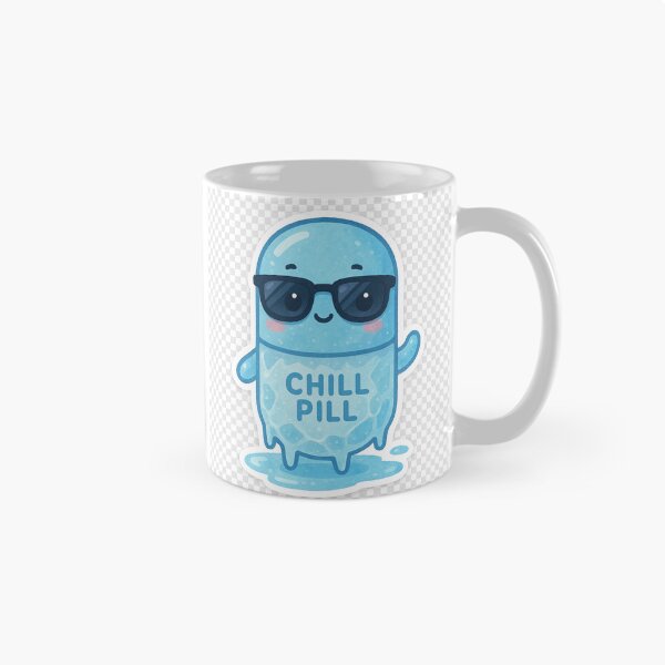Item preview, Kawaii Ice Chill Pill Sticker for Positivity designed and sold by AlohaRxStudio.
