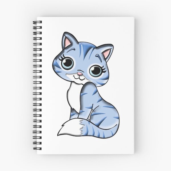 Item preview, animal blue cartoon cat feline designed and sold by fariz yuhdi.