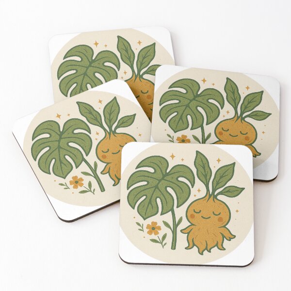 Item preview, Magical Monstera and Mandrake Botanical Sticker Design designed and sold by AlohaRxStudio.
