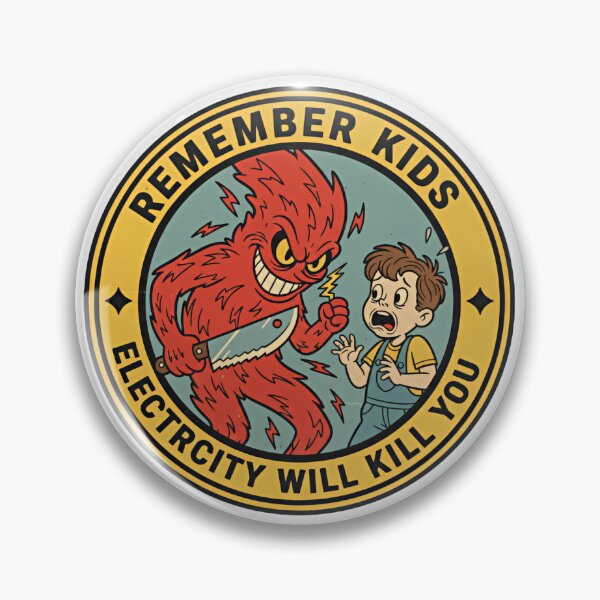 Item preview, Remember Kids Electricity Will Kill You Funny Warning Humor Thank designed and sold by SkeletonsDanger.