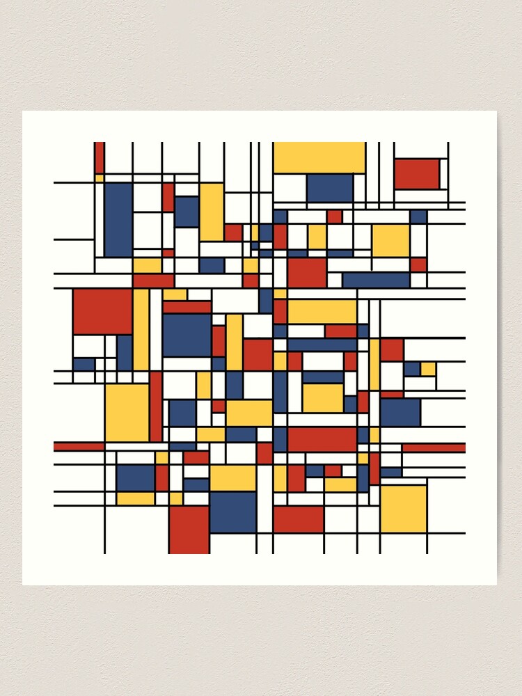 アート・デザイン・音楽 Mondrian Mondrian De Stijl Pattern