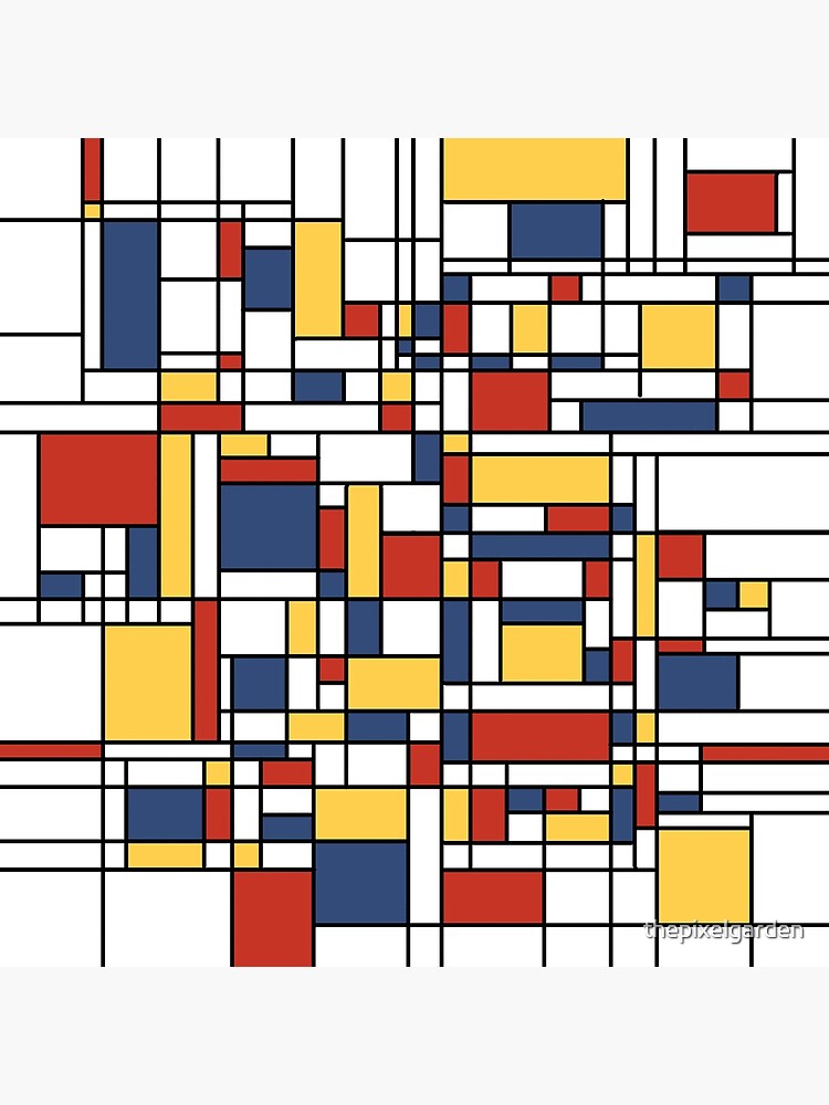 アート・デザイン・音楽 Mondrian Mondrian De Stijl Pattern