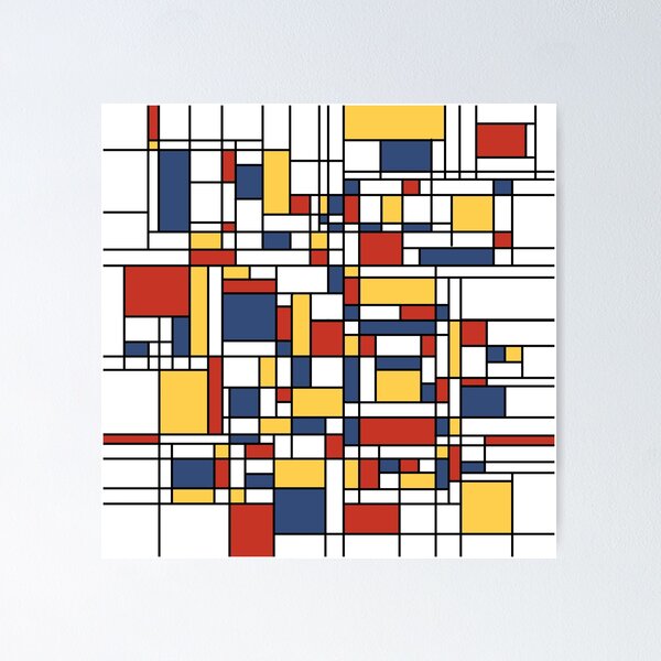Item preview, Patrón Mondrian De Stijl designed and sold by thepixelgarden.