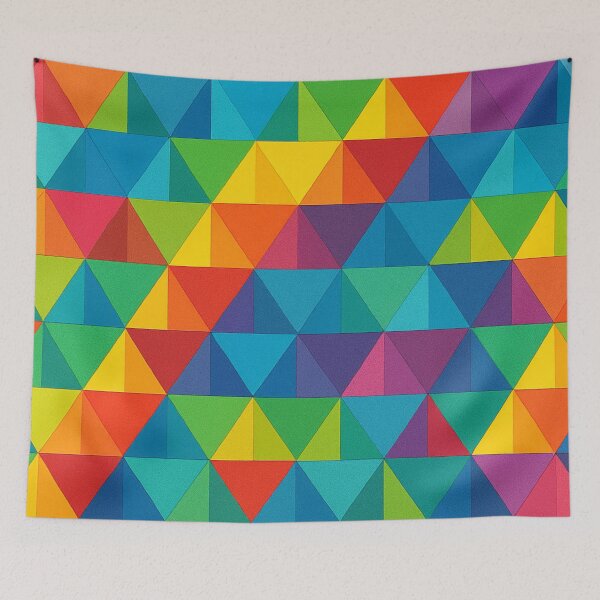 Item preview, Radiant triangular grid in color designed and sold by Sigtrix.