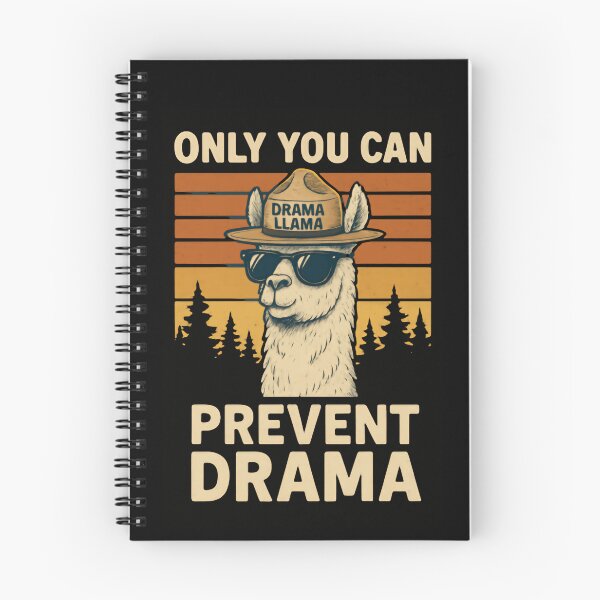 Item preview, Only You Can Prevent Drama Funny Sarcastic Llama Saying designed and sold by SkeletonsDanger.