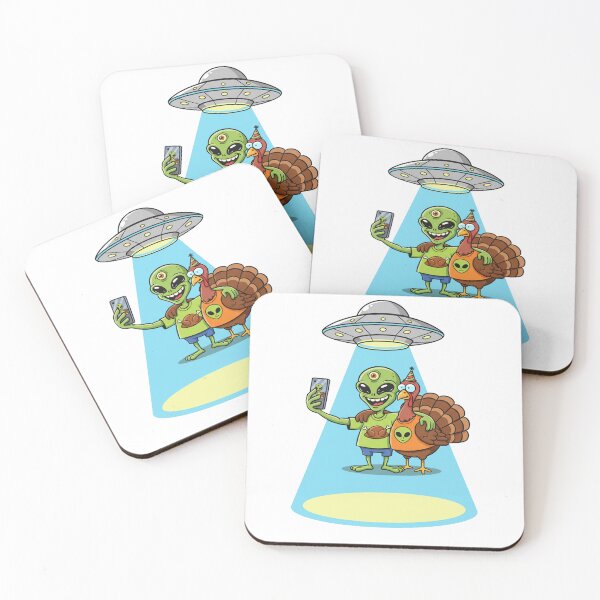 Item preview, Alien Turkey UFO Selfie – Funny Space Meme T-Shirt for Sci-Fi and Turkey Lovers designed and sold by MinimalMyth.