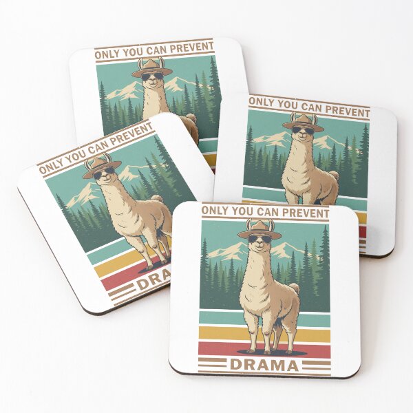 Item preview, Only You Can Prevent Drama Llama Funny Camping designed and sold by SkeletonsDanger.