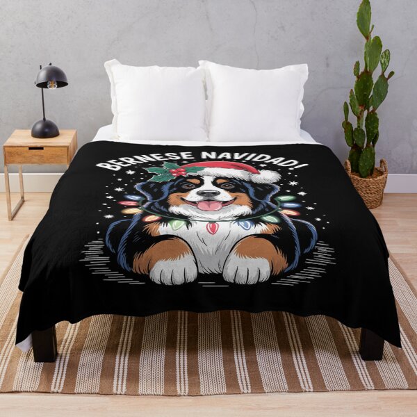 Item preview, Bernese Mountain Dog Christmas Bernese Navidad Berner  designed and sold by HuValverdeArt.