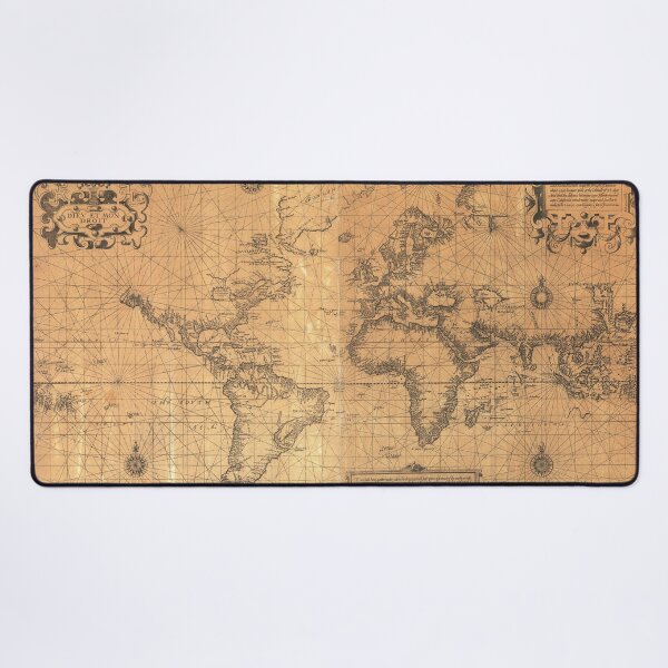 Item preview, Vintage Detailed Golden Colors World Map Poster designed and sold by easteuromaps.