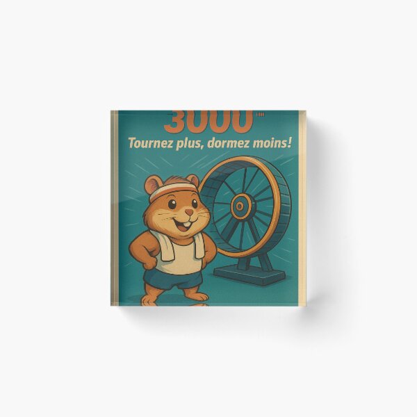 Item preview, Hamster Pub – TURBO WHEEL 3000™: Spin more, sleep less! designed and sold by ReineDingo.