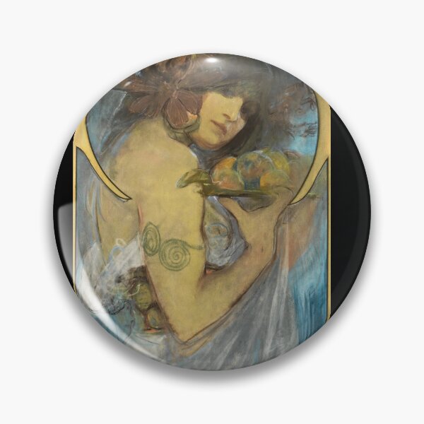 Item preview, Study for a Poster: Fruit by Alphonse Mucha | Art Nouveau Fruit Print | Vintage Botanical Wall Art | Elegant Decorative Poster designed and sold by artofuniverse.