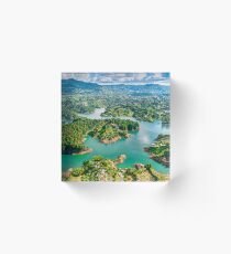 Guatape Lakes5 Columbia Acrylic Block