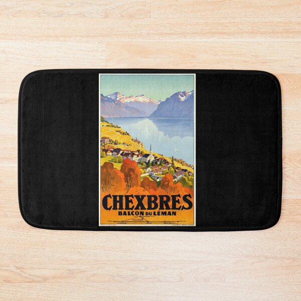 Item preview, Vintage Travel Poster | Chexbres Switzerland Art Deco Style | Balcon du Léman | Scenic Lithograph Print for Home & Office Decor designed and sold by artofuniverse.