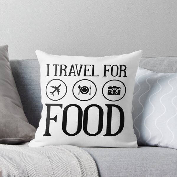 Item preview, I Travel For Food Minimalist Typography Design designed and sold by ArtLabCreations.