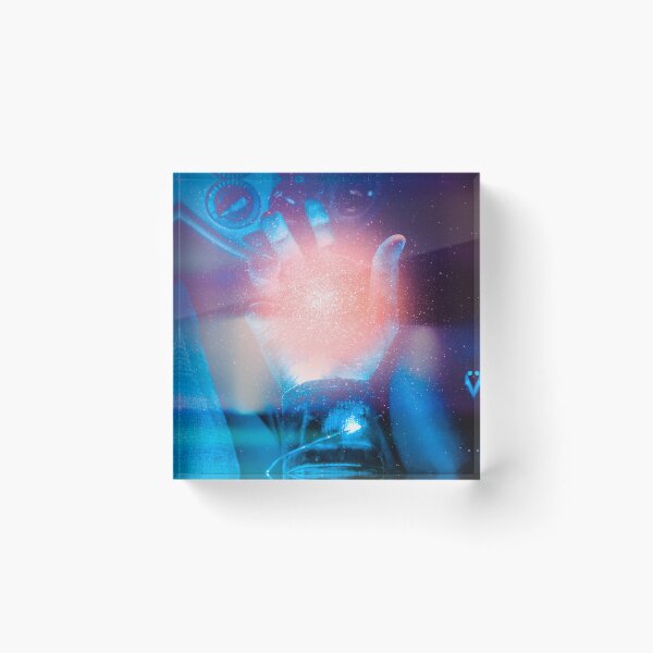 Item preview, Hand Emitting Cosmic Energy Glow - Neon Cyberpunk Magic designed and sold by MDB_Shop.
