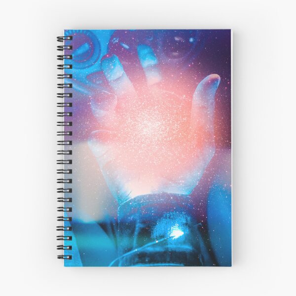 Item preview, Hand Emitting Cosmic Energy Glow - Neon Cyberpunk Magic designed and sold by MDB_Shop.