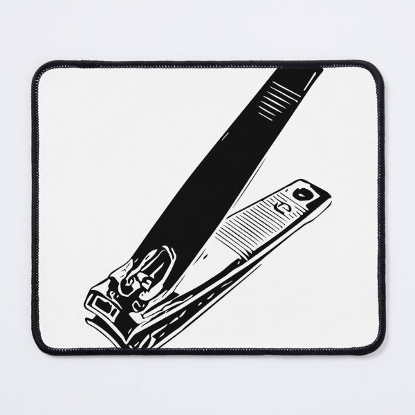 Item preview, Black and White Nail Clipper Vector | Minimalist Grooming Tool Illustration designed and sold by noolook.
