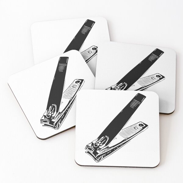 Item preview, Black and White Nail Clipper Vector | Minimalist Grooming Tool Illustration designed and sold by noolook.
