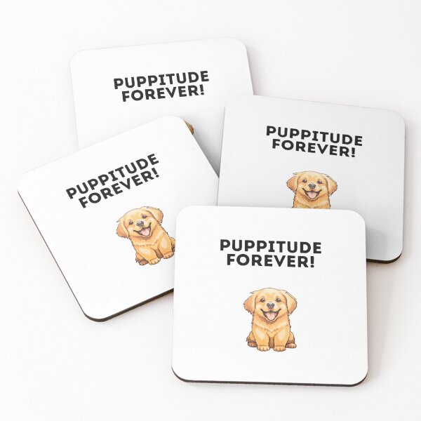 Item preview, Puppitude Forever Golden Retriever white designed and sold by Dolsini Dog Designs.