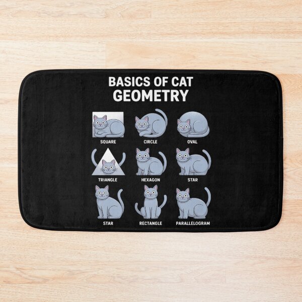Item preview, Cat Geometry Math Cat For Cat Dad, Cat Mom, Kids  designed and sold by HuValverdeArt.