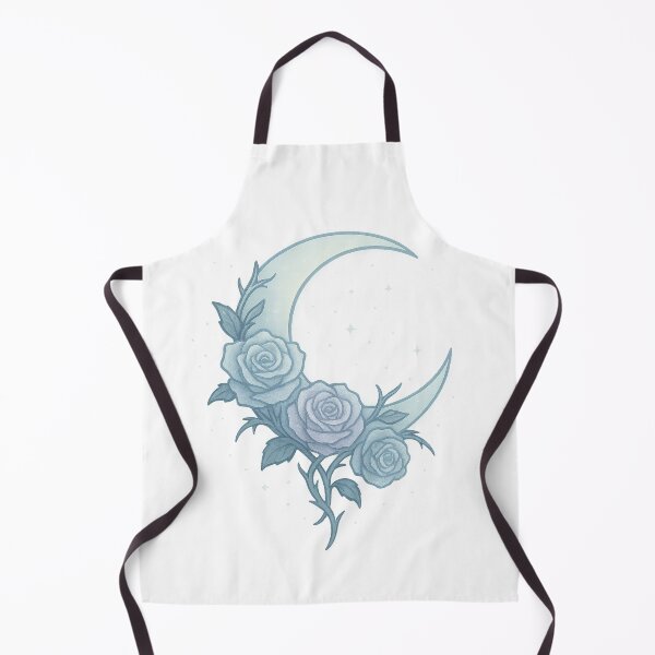 Item preview, Icy Moon Bloom | Frozen Crescent Moon Sticker & Winter Printable Wall Art designed and sold by HerDreamCodes.