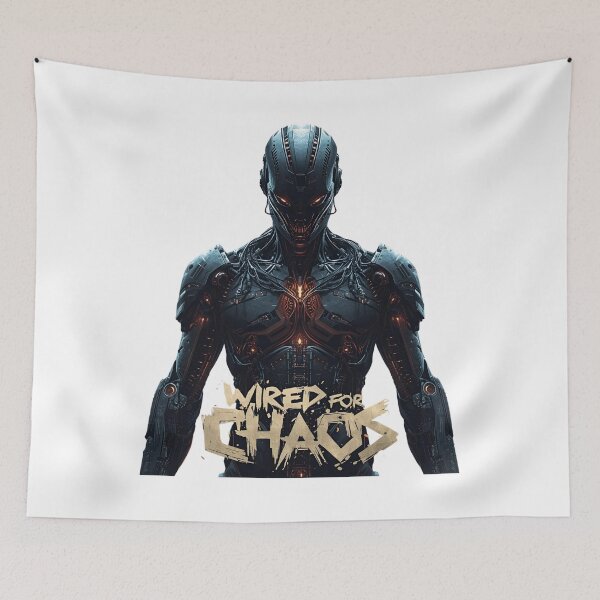 Item preview, Wired for Chaos – Cyberpunk Android Futuristic Desig designed and sold by Activity01.